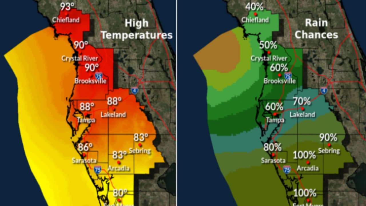 Se esperan lluvias y corrientes de resacas este fin de semana en la bahía de Tampa