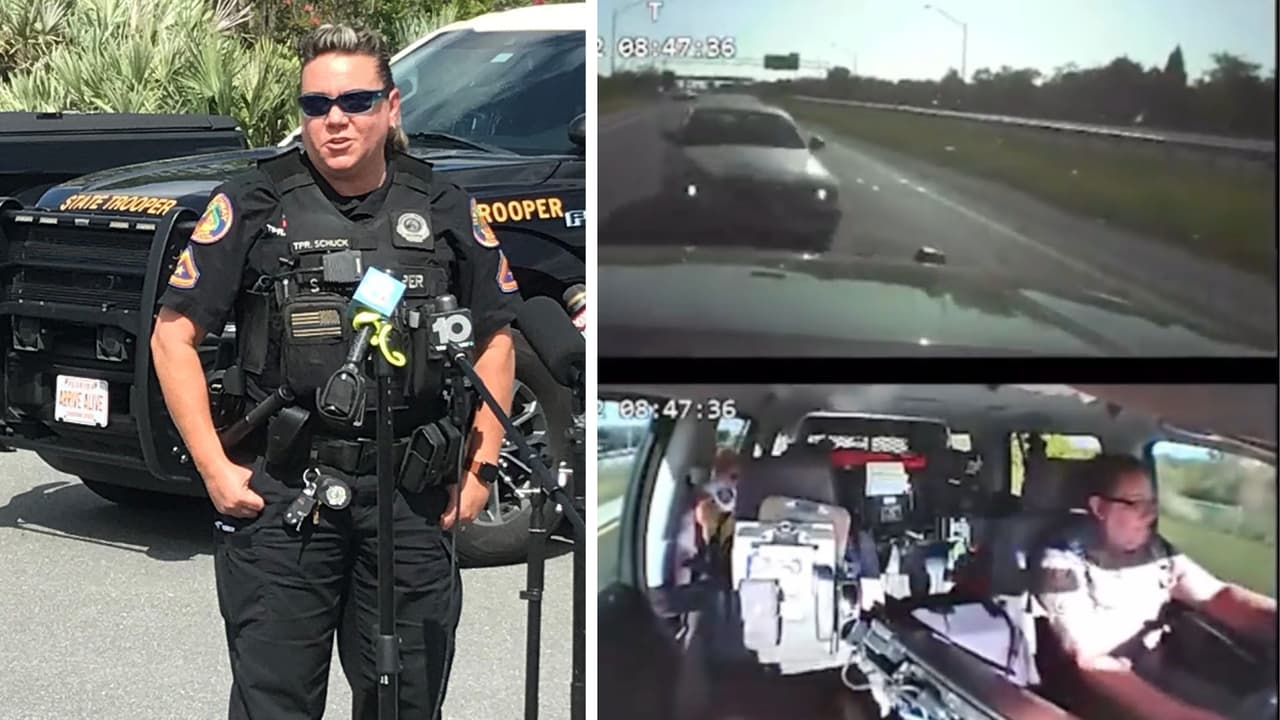 Oficial que arriesgó su vida y salvó a miles de corredores de una conductora ebria regresa a su trabajo