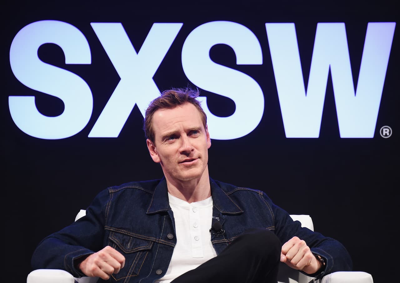 Michael Fassbender durante la conferencia de prensa.