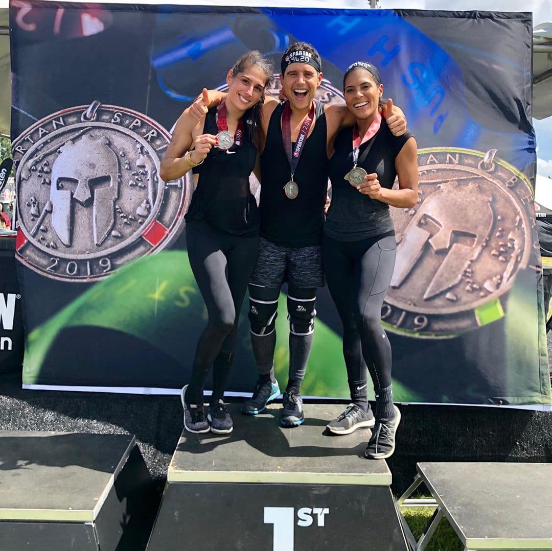 Francisca Lachapel compartió en redes sociales las fotografías de la carrera que gozó junto a su amigo Alejandro y otros compañeros de la comunidad del programa de entrenamiento que ahora están llevando.