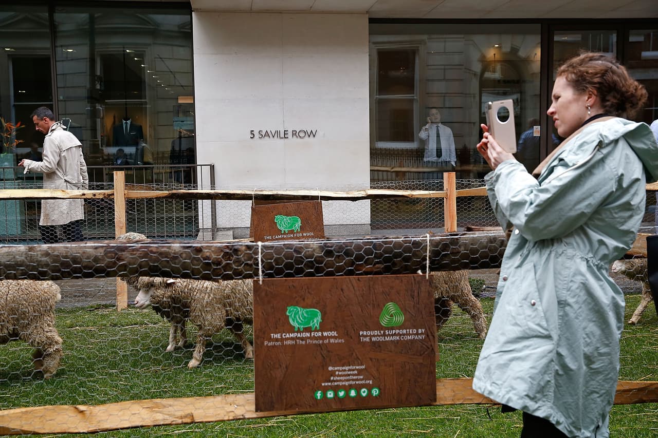 Las ovejas y las cabras son las principales estrellas, pues se les permite pastorear por toda la calle, ya que permanece cerrada al tráfico.