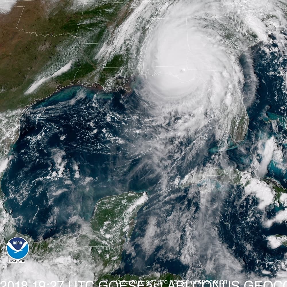 Por qué Michael es el tercer huracán más intenso que toca tierra en EEUU en toda su historia