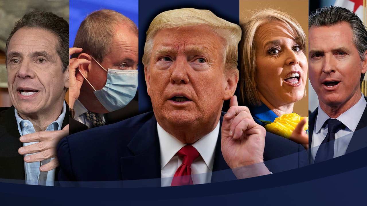 Trump piensa en su reelección y publica video editado con gobernadores demócratas alabando su respuesta al coronavirus