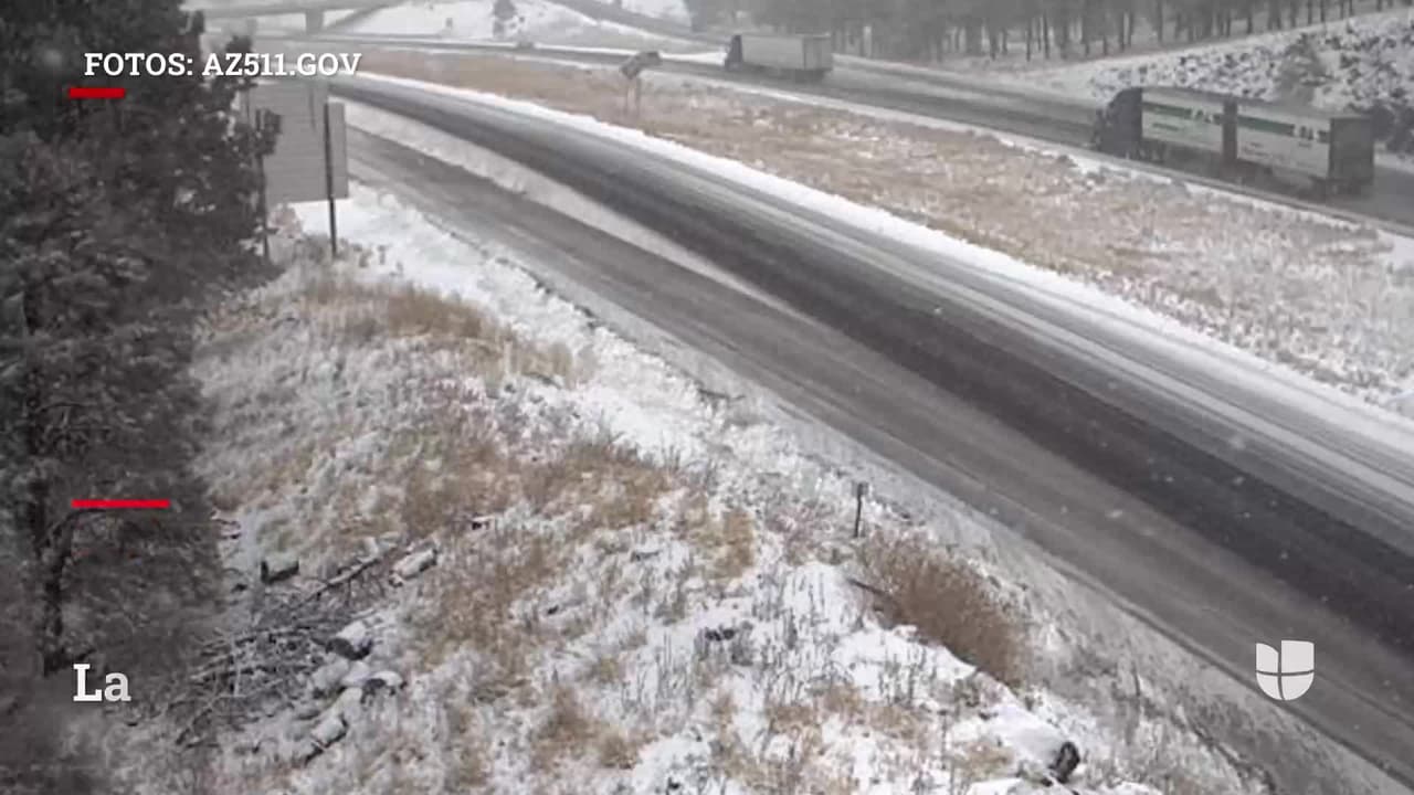 <b>Así luce la nieve al norte de Arizona. </b>
<br>