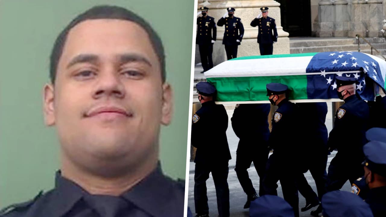 Dan el último adiós al oficial que murió por un disparo en Nueva York y salvó a varios al donar sus órganos