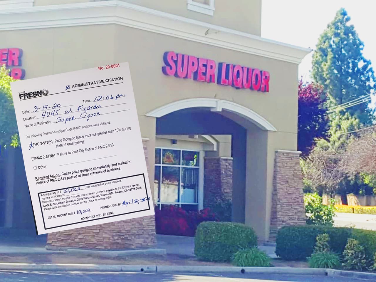 Subió el valor del agua a $16 y lo multaron con 10 mil dólares por manipulación ilegal de precios