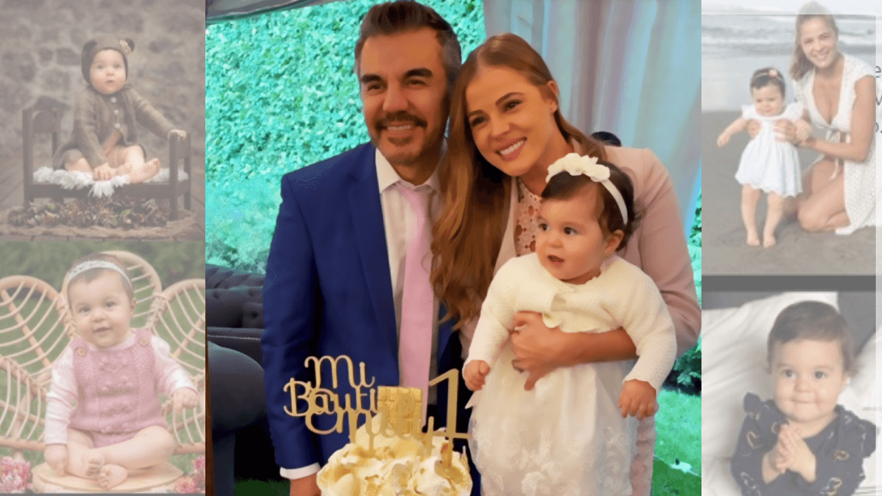 Adrián Uribe y Thuany Martins festejaron en grande el primer año de su hija Emily