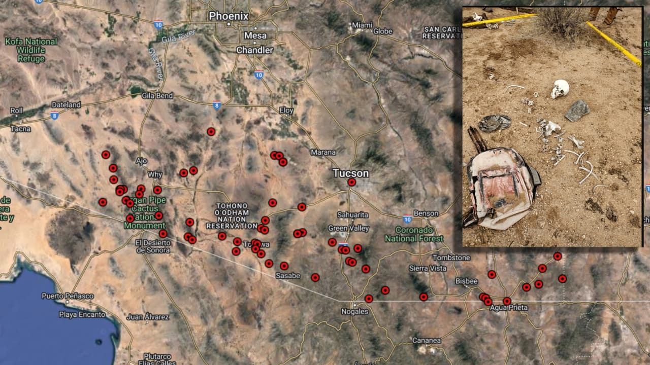 Este es el 'mapa de la muerte', la plataforma que registra a cada inmigrante muerto en la frontera