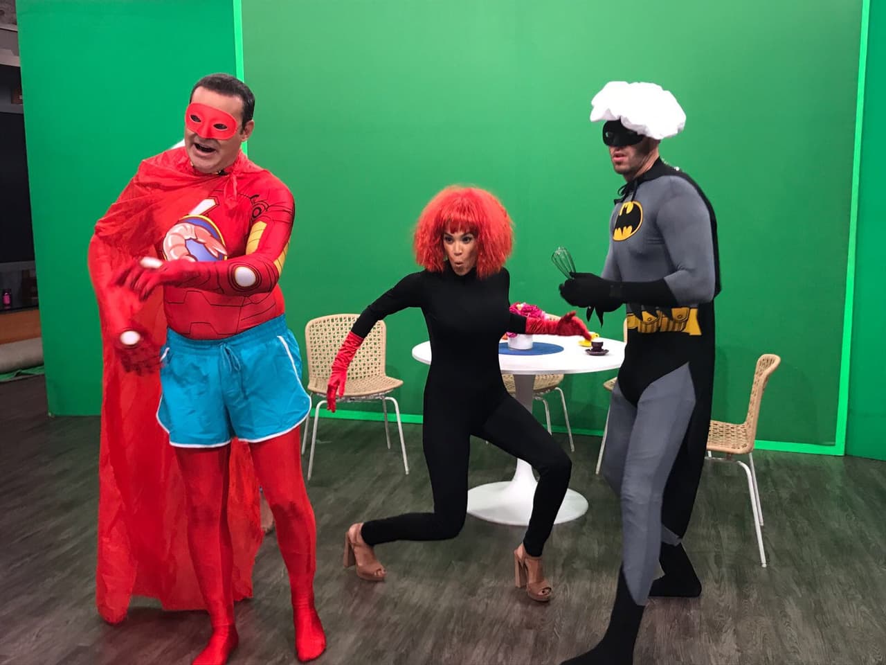 Nuestros conductores estaba muy en su papel, listos para entrar en acción.