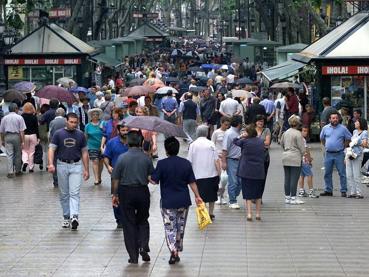 Las Ramblas on a normal day.
