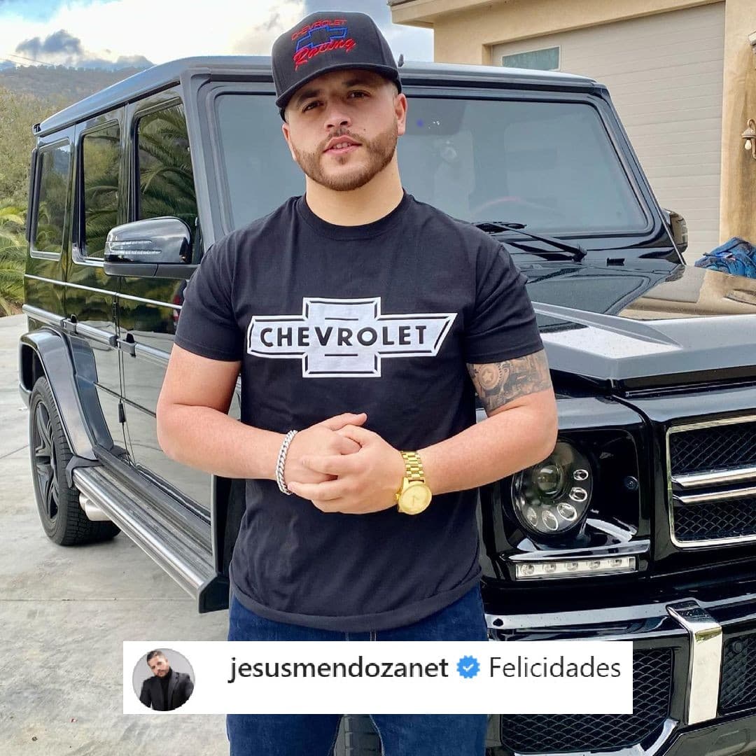 <b>Jesús Mendoza</b> también se unió a la lista de felicitaciones para la pareja conocida como los 'Nodeli'.