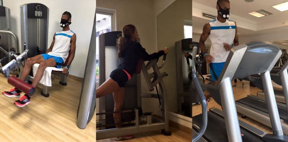 Sin embargo, ni en su luna de miel deja de entrenar nuestro medallista olímpico.