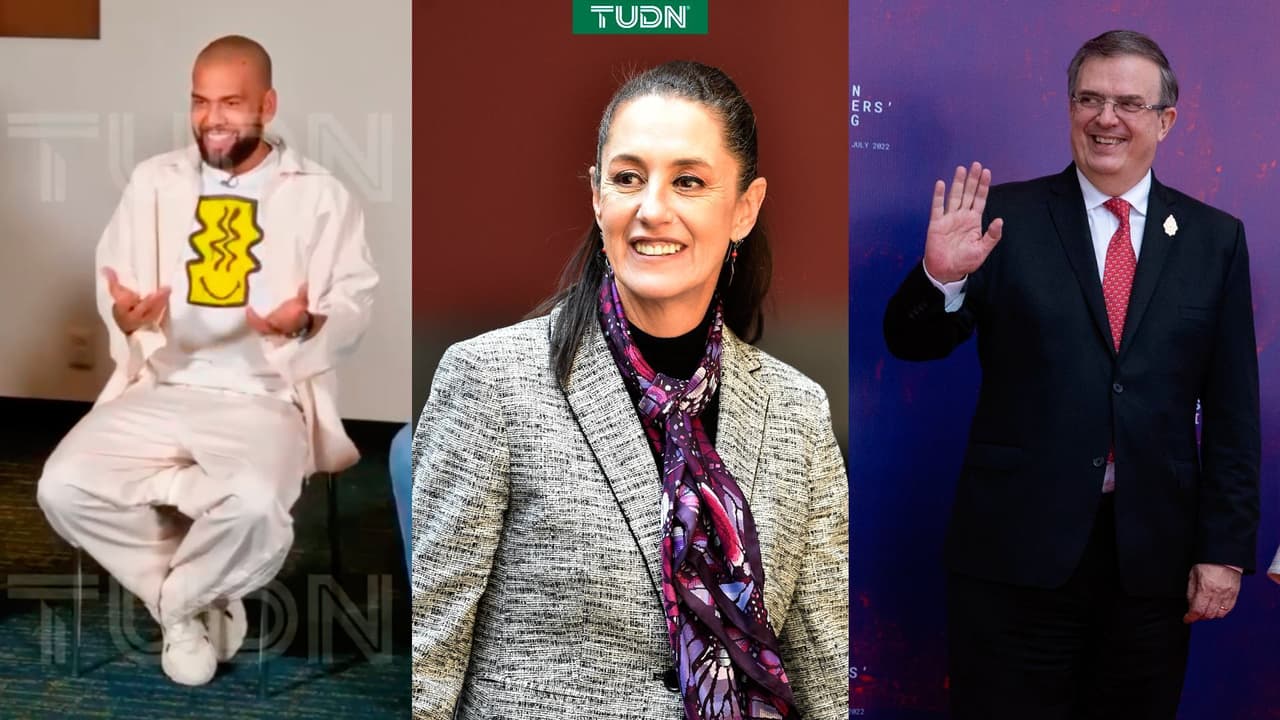 Funcionarios del gobierno mexicano dan bienvenida a Dani Alves