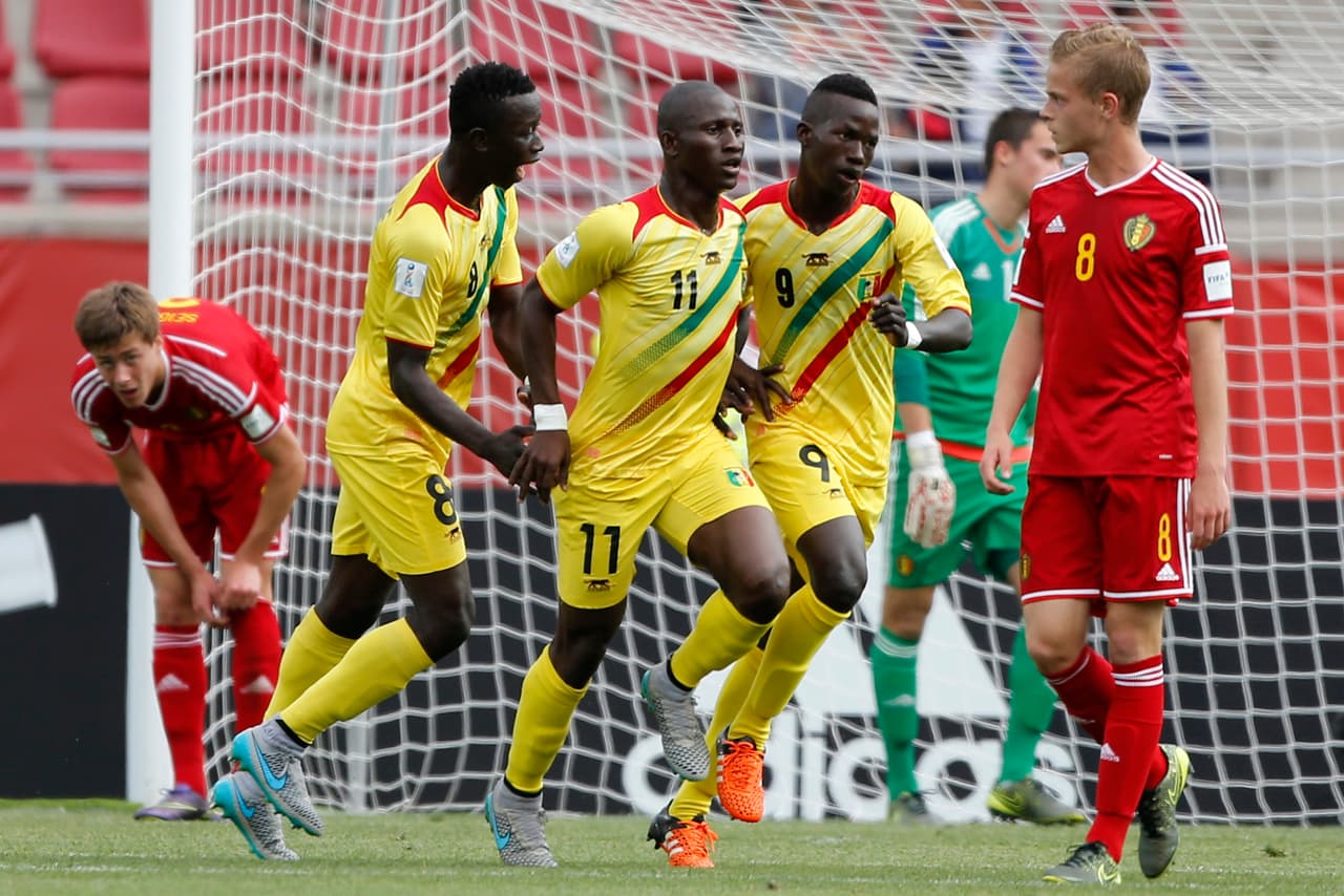 Mali celebra ante Bélgica en la semifinal