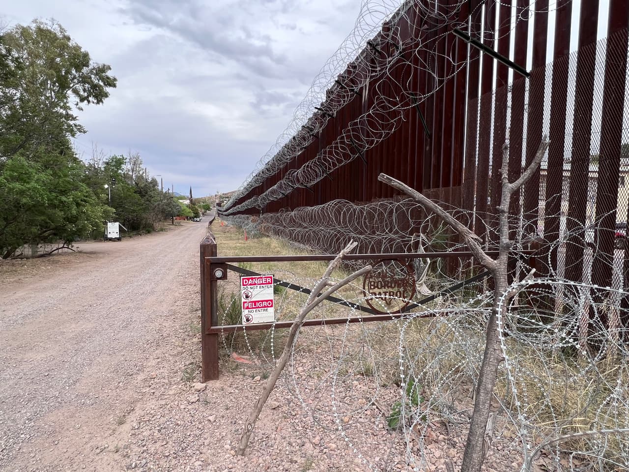 Esta es el área oeste de la garita Deconcinni en Nogales, Arizona.