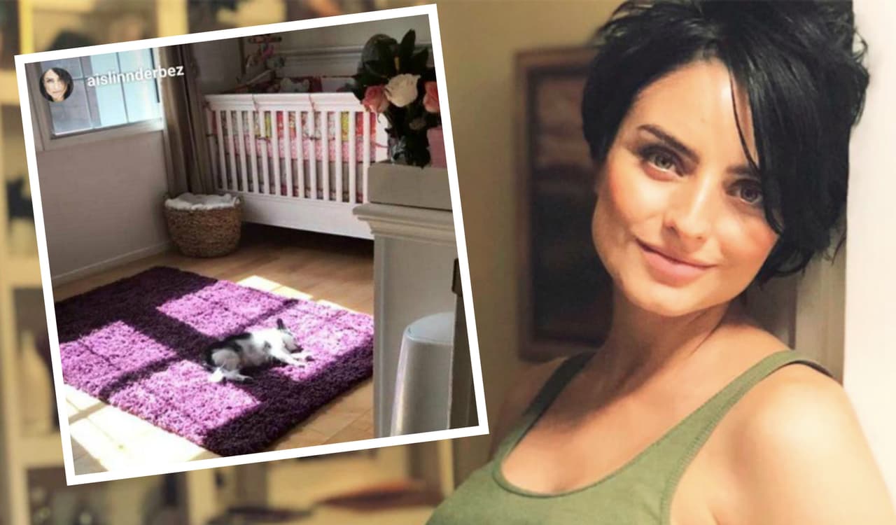 Aislinn Derbez ya tiene lista la habitación (y la cuna) del bebé