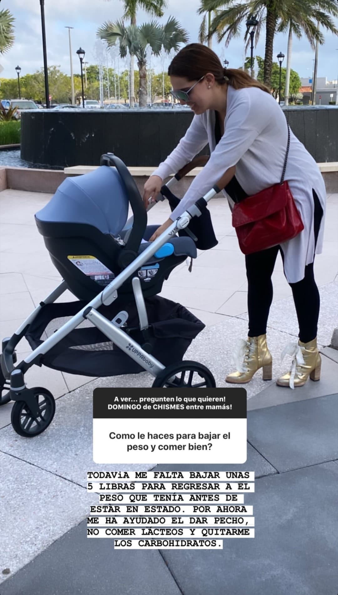 La conductora venezolana confesó que se ha aplicado en su alimentación para regresar al peso que tenía antes de estar embarazada.