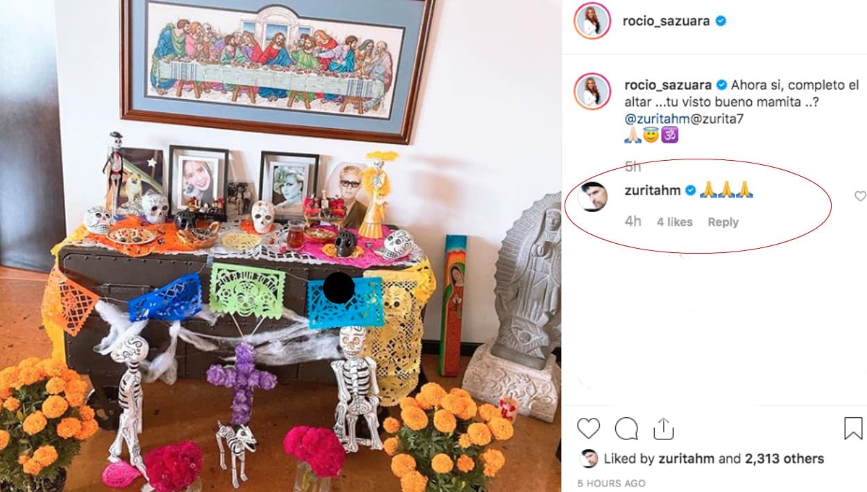 Y este lunes, 
<b><a href="https://www.univision.com/famosos/los-ultimos-tres-mensajes-de-amor-que-humberto-zurita-le-dedico-a-christian-bach-fotos">Humberto Zurita</a></b> le dejó saber a través de varios emoticones, que el altar fue de su agrado.