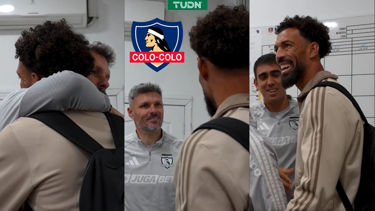 Vozinha y su efusivo encuentro con el 'Tano' Ortiz en Colo-Colo