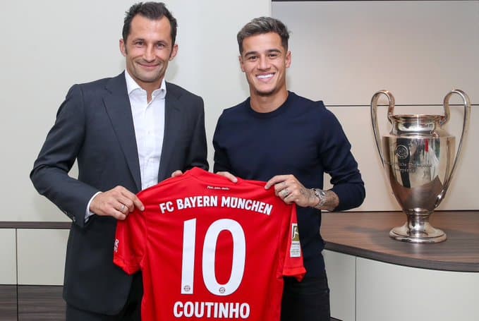Bayern Munich extiende contrato a Coutinho para Champions League