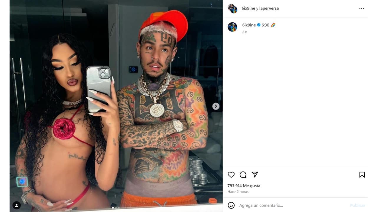¿Tekashi espera bebé con cantante que no es Yailin? Las fotos que encienden rumor