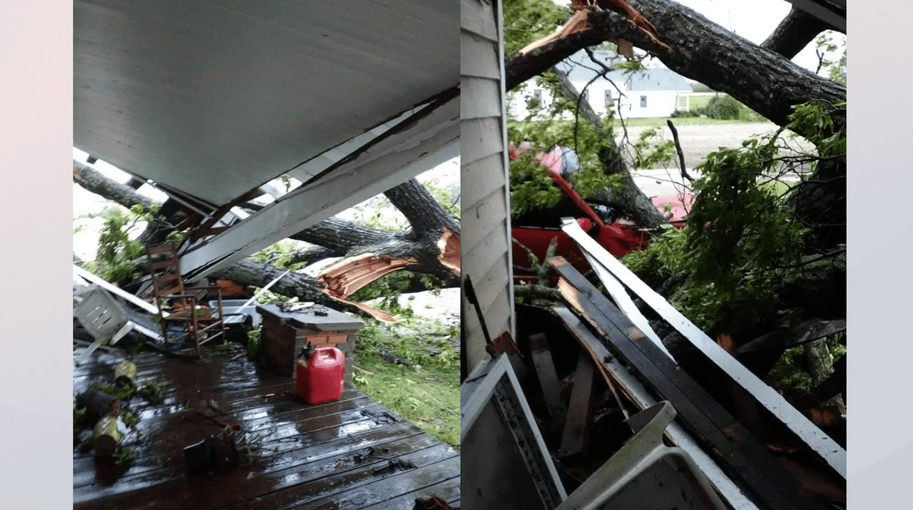 Tormenta causa destrozos en Carolina del Norte y un posible tornado toca tierra en el condado de Alamance