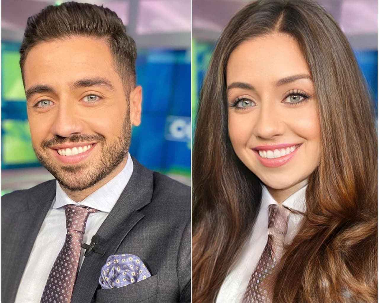 "Presenta la hermana", bromearon Alan y Raúl cuando pasó la foto del conductor de noticias Borja Voces.