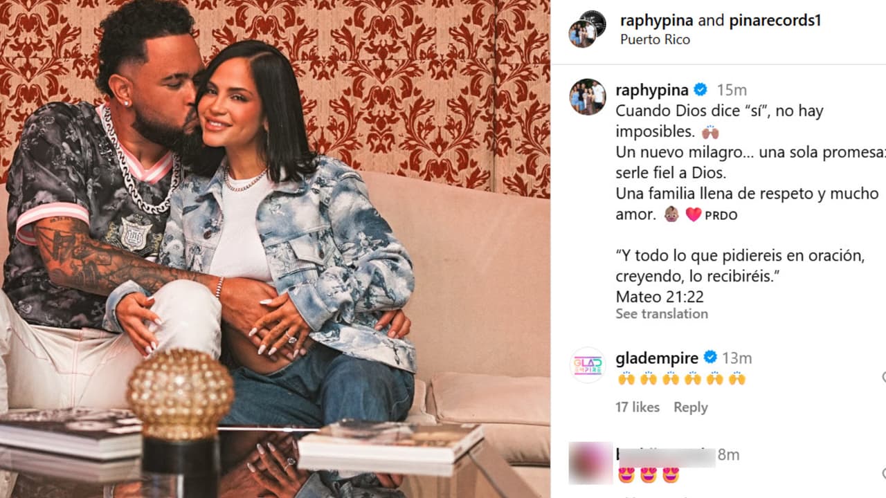 Esta es la primera foto con la que Natti Natasaha dejó ver la pancita de su segundo embarazo al lado de Raphy Pina.