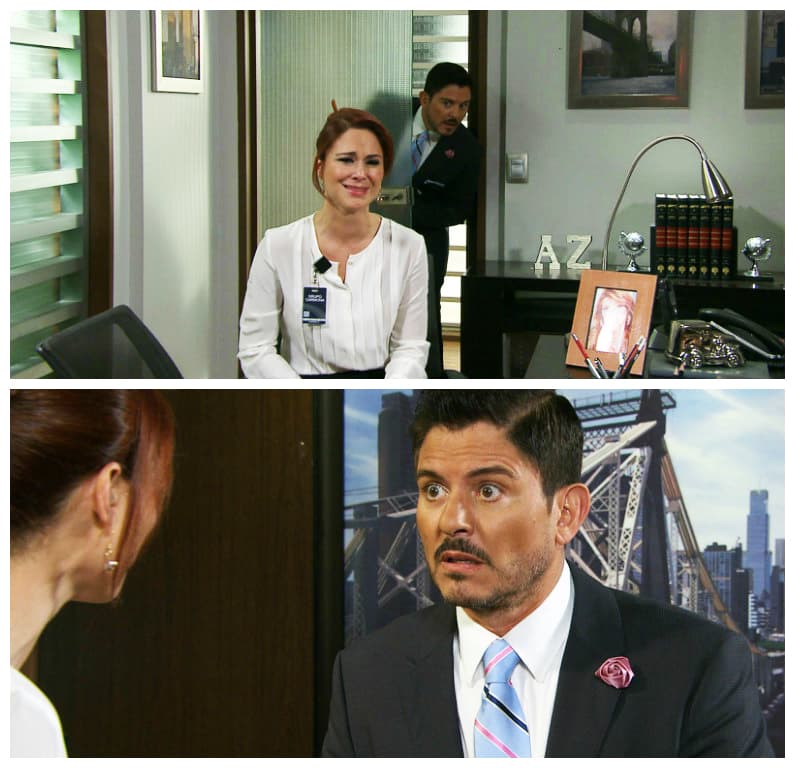 ¿Se atreverá? Por lo pronto, fue con Santiago para pedirle auxilio. ¡Se siente desesperada!