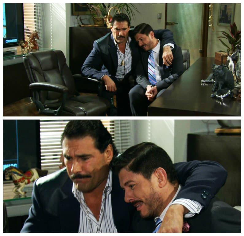 A Santiago sólo le quedó ir a desahogar sus penas con Facundo.