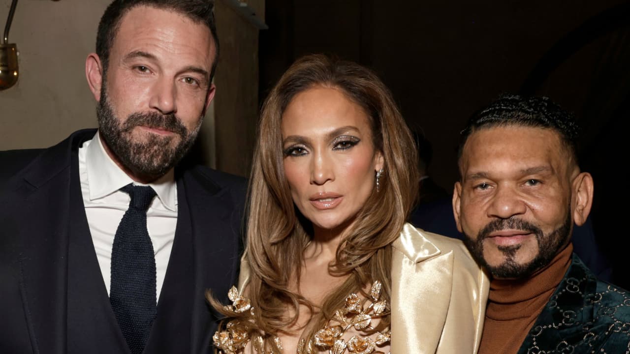 Ben Affleck, JLo y Benny Medina.