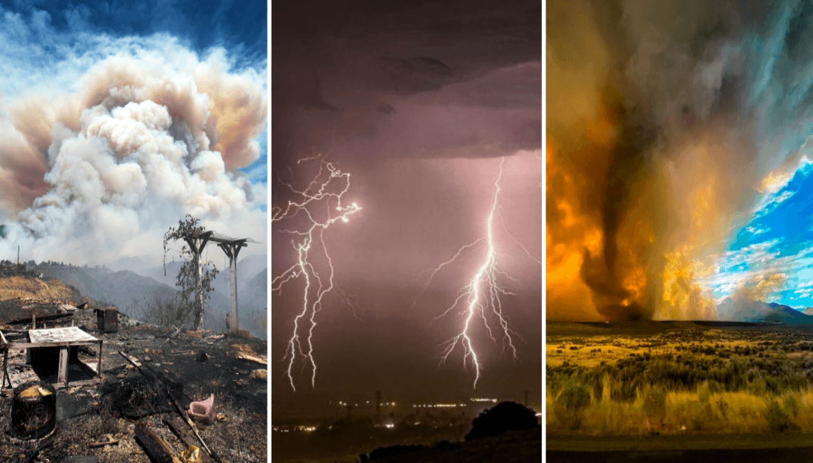 “Relámpagos secos” amenazan con nuevos incendios en medio de la ola de calor en el sur de California