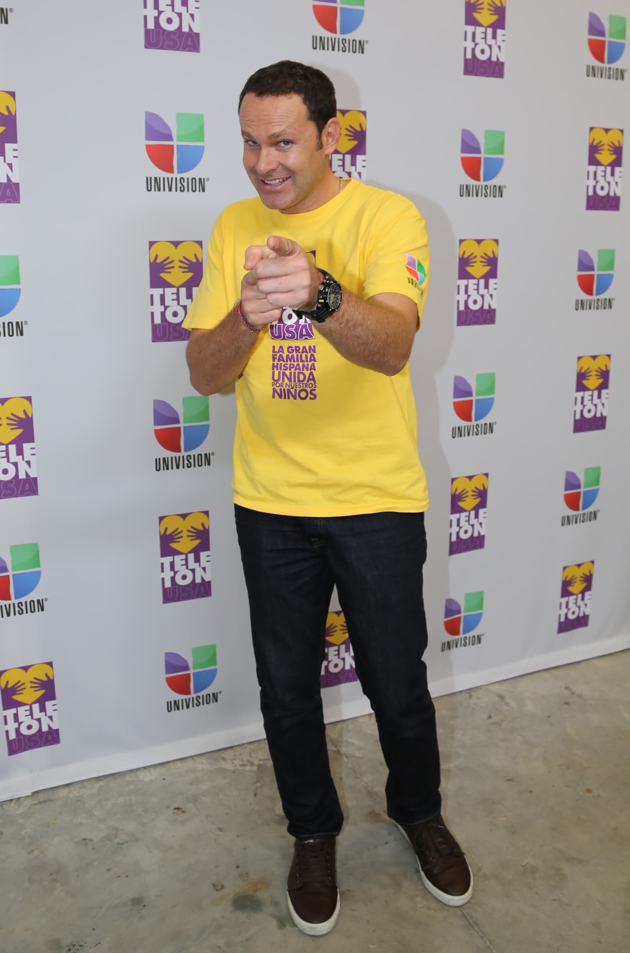 Alan Tacher dijo presente en el primer Teletón USA en diciembre del 2012.