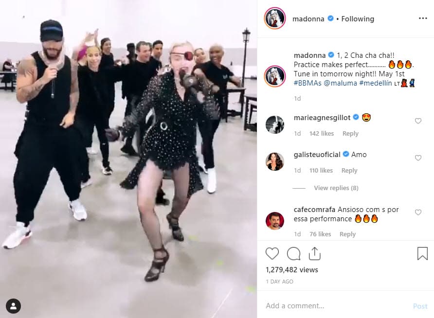 Donde se notaba la entrega y el esfuerzo de ellos y su grupo de bailarines.