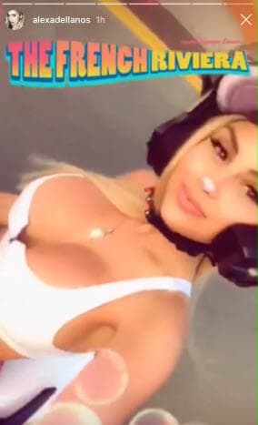 La hija de la presentadora Myrka Dellanos está de vacaciones en la Riviera francesa y ha compartido algunos momentos de su viaje con sus seguidores.