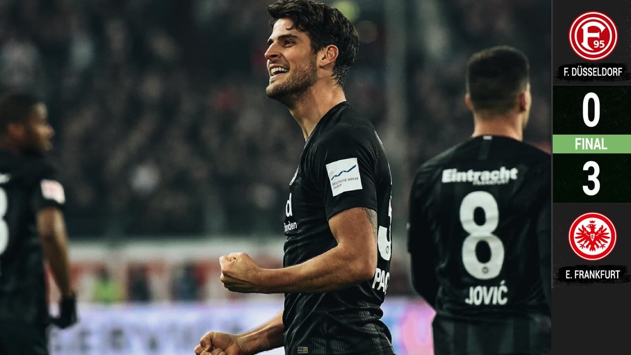 El Eintracht Frankfurt golea al Fortuna Düsseldorf y se afianza en posición de Europa League