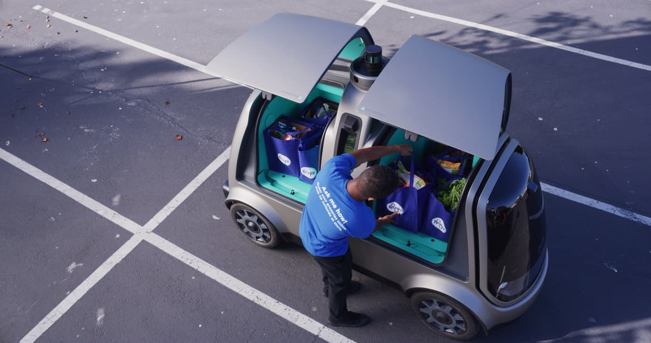 Estos vehículos robóticos te llevarán la depensa hasta la puerta de tu hogar o donde sea que te encuentres.