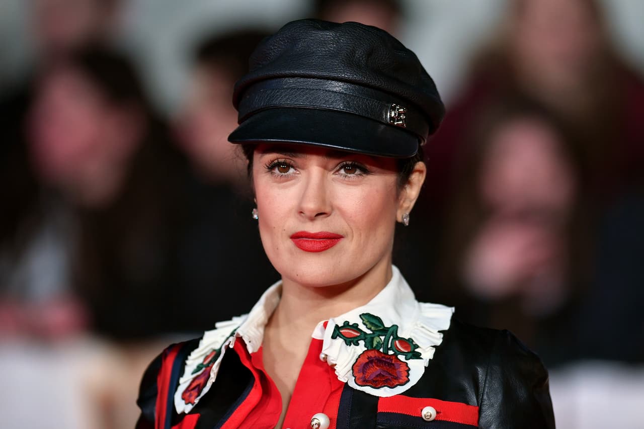 Y Salma no quiso perderse el estreno del documental.