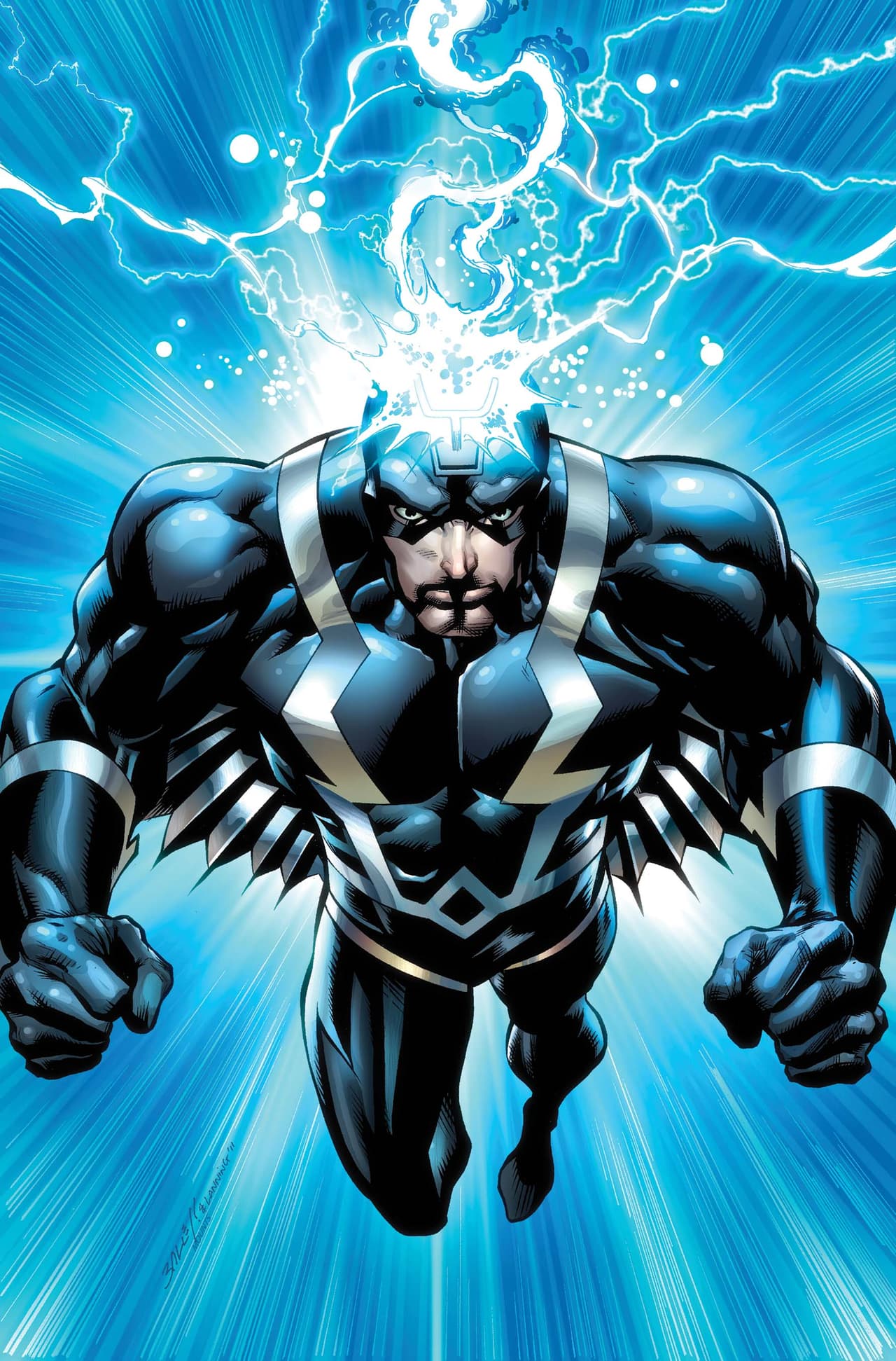 <b>Black Bolt</b> es un héroe que tiene la capacidad de causar devastaciones con sus cuerdas vocales, por lo que no puede arriesgarse a hablar.