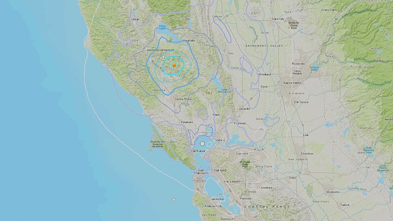 Temblor de magnitud preliminar 4.2 sacude el norte de la Bahía de San Francisco