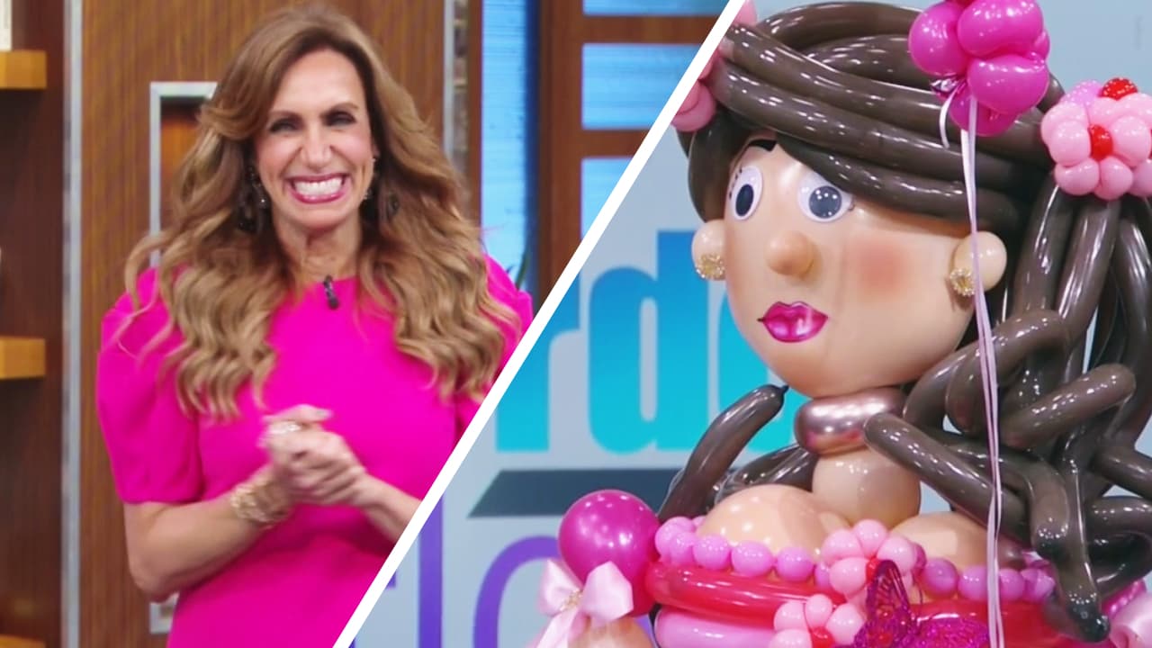 Lili Estefan se adelantó a su cumpleaños y lo festejó en El Gordo y La Flaca con esta muñeca "exacta" a ella