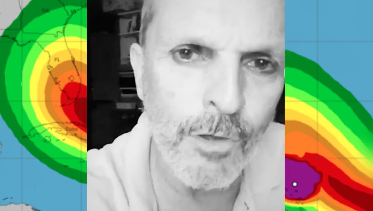 "Estoy harto de desastres ya": Miguel Bosé pide a los puertorriqueños que se cuiden del huracán Irma