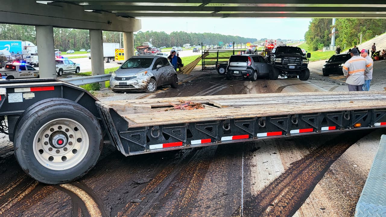 En fotos: Accidente múltiple en rampa de la I-75 deja 8 personas hospitalizadas