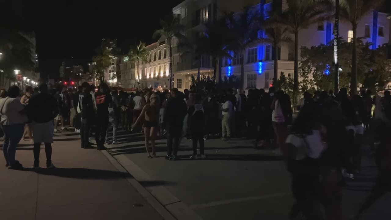 Noche de caos en Miami Beach: dos policías resultan heridos y varias personas detenidas