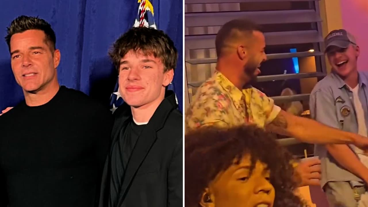 No solo Tino, Matteo también heredó el ‘flow’ de Ricky Martin en el baile