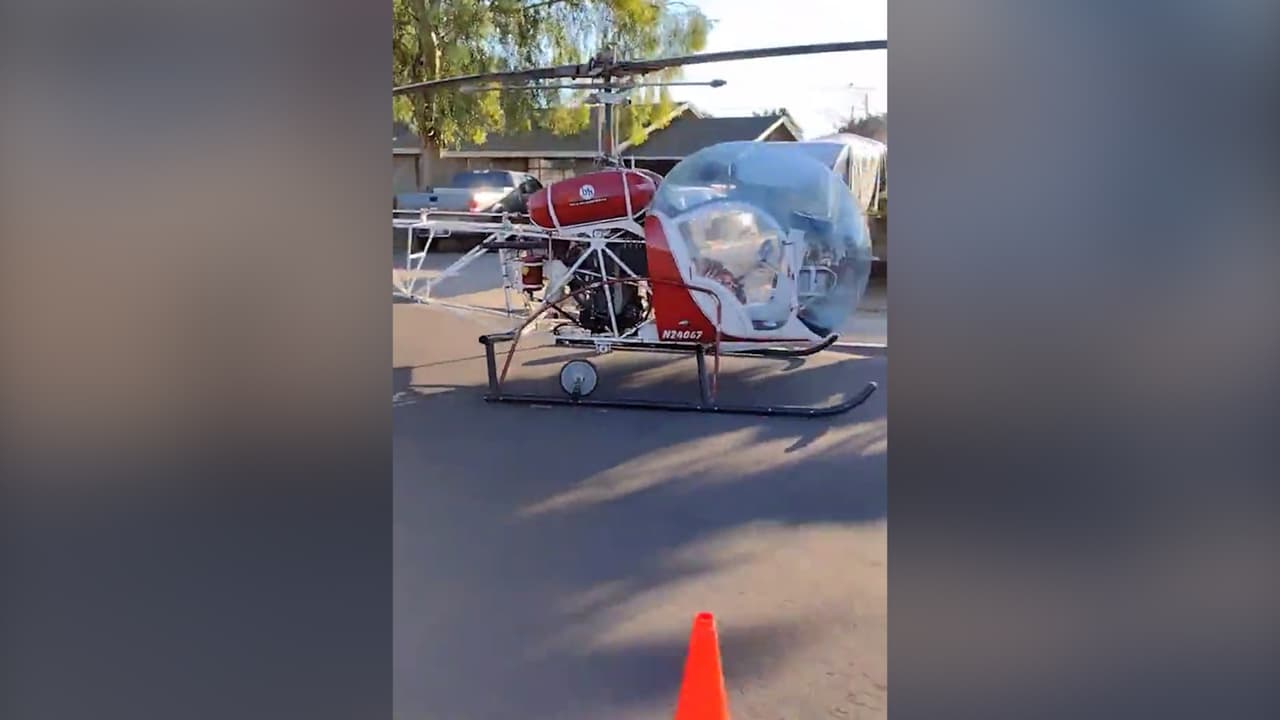 Un helicóptero tuvo que hacer un aterrizaje de emergencia en un vecindario de Mesa