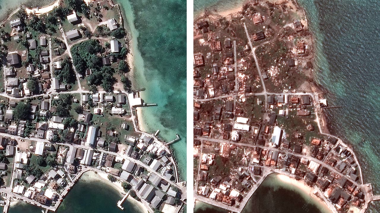 La destrucción de Las Bahamas desde el espacio: el antes y después del paso de Dorian en fotografías satelitales interactivas