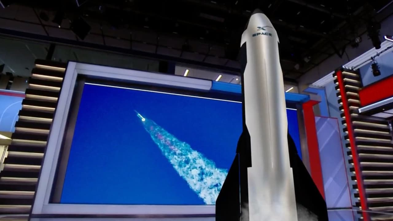 En realidad aumentada: así es el cohete Starship de SpaceX que se desintegró sobre el Océano Índico