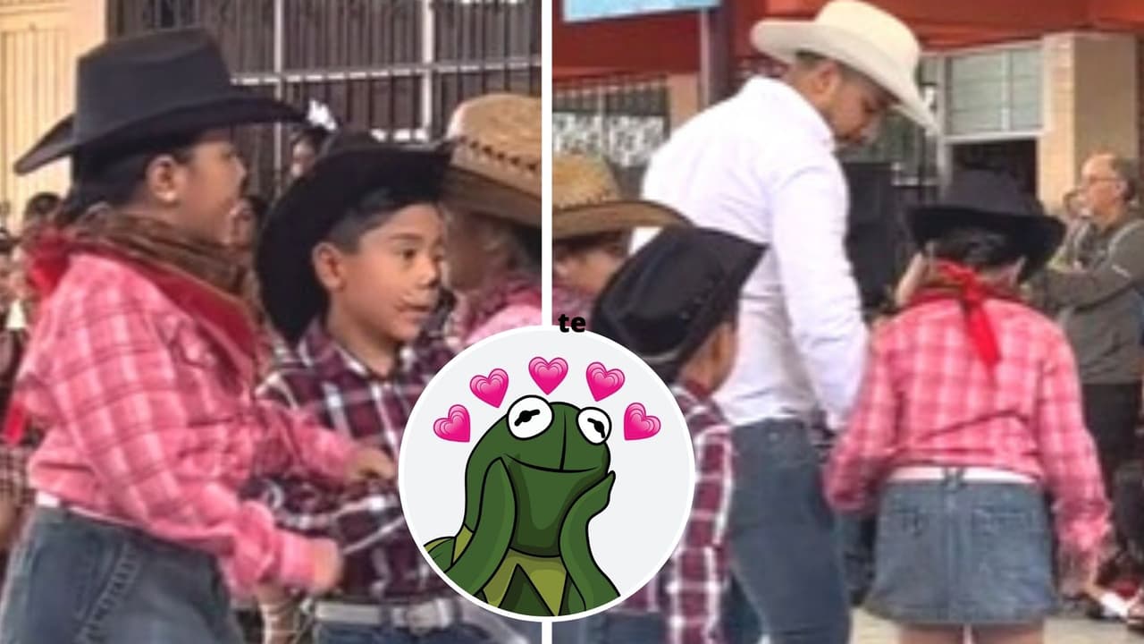 Papá bailó con su hija en un festival escolar porque se quedó sin pareja: video conmovió TikTok