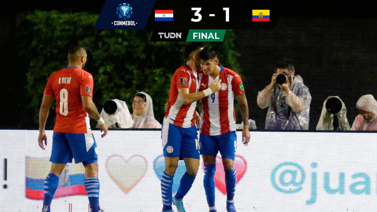 Paraguay exhibió a Ecuador que ya clasificó al Mundial de Qatar 2022.